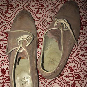 n.d.c. oxford tie flats tan